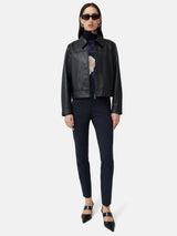 Italian Wool Stretch Paris Slim Fit Trouser | Navy