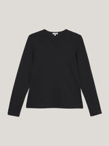 Supima Cotton Long Sleeve T-shirt | Black