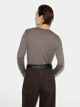 Supima Cotton Long Sleeve T-shirt | Ash Earth
