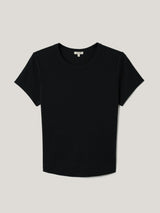 Fine Cotton Baby T-shirt | Black