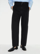 Turner Belted Barrel Leg Jean | Black