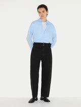 Turner Belted Barrel Leg Jean | Black