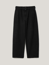 Turner Belted Barrel Leg Jean | Black