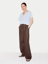 Drawstring Detailed Top | Blue