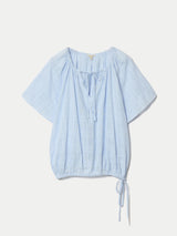 Drawstring Detailed Top | Blue