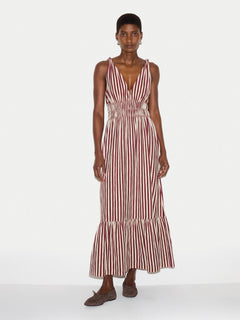 Slub Stripe Cotton Sundress | Mulberry