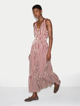 Slub Stripe Cotton Sundress | Mulberry