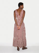 Slub Stripe Cotton Sundress | Mulberry
