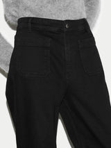 Rhea Patch Pocket Jean | Black